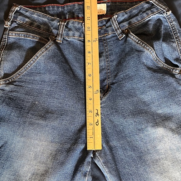 Vince Blue New York Vintage High Rise Stretch Cargo Jeans sz 7 - Picture 8 of 13